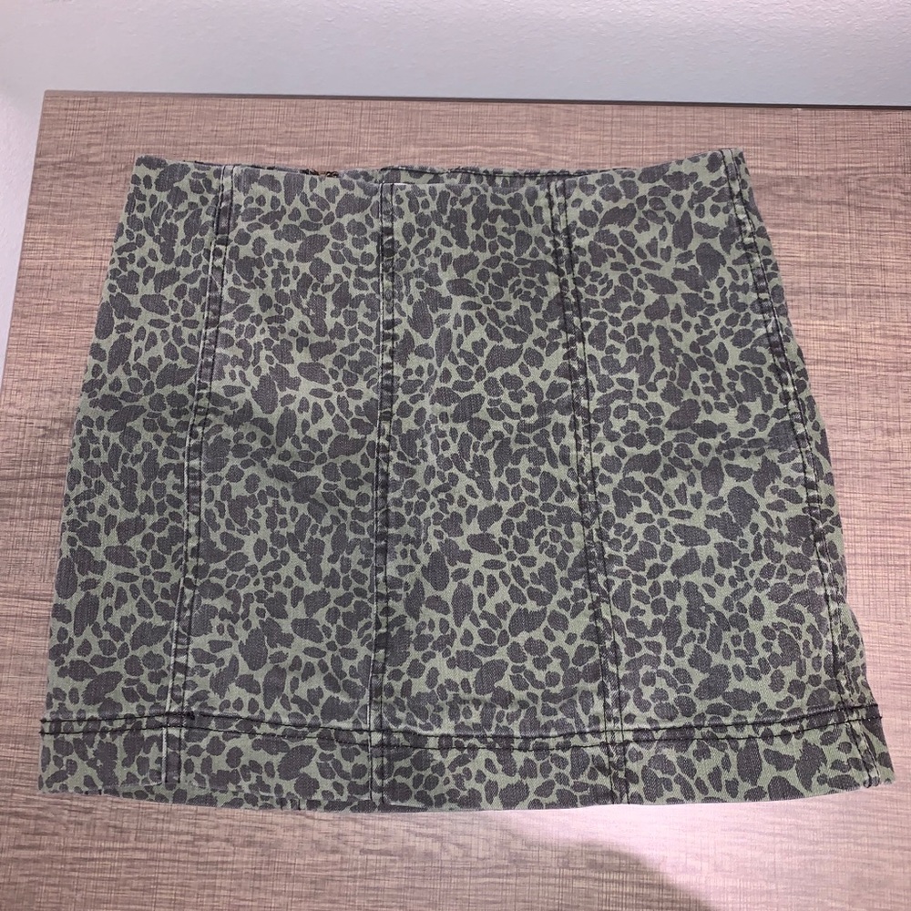 green camo skirt